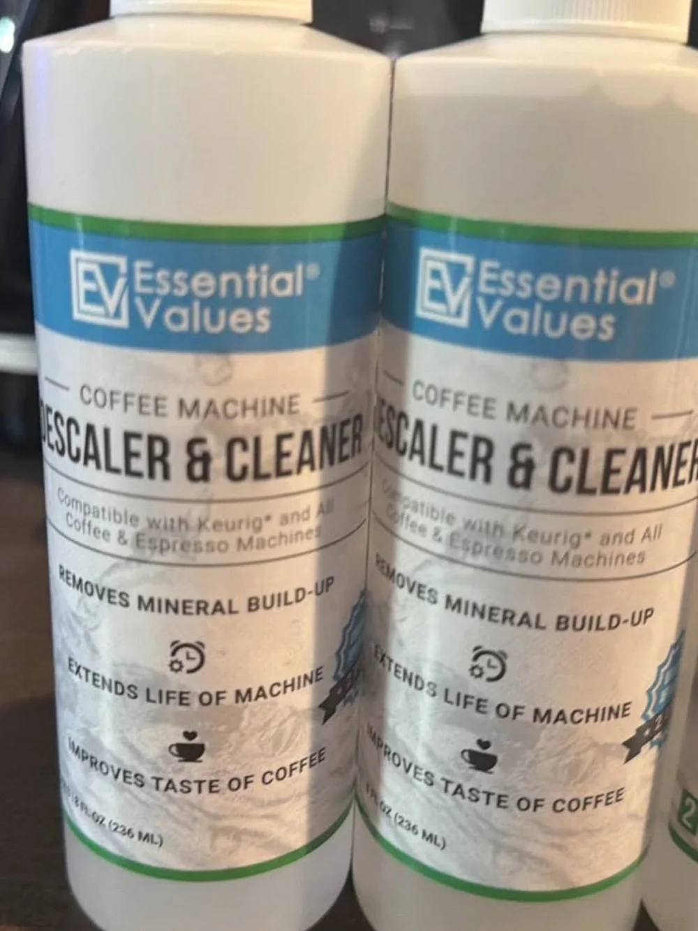 White Descaler & Cleaner for coffee machine